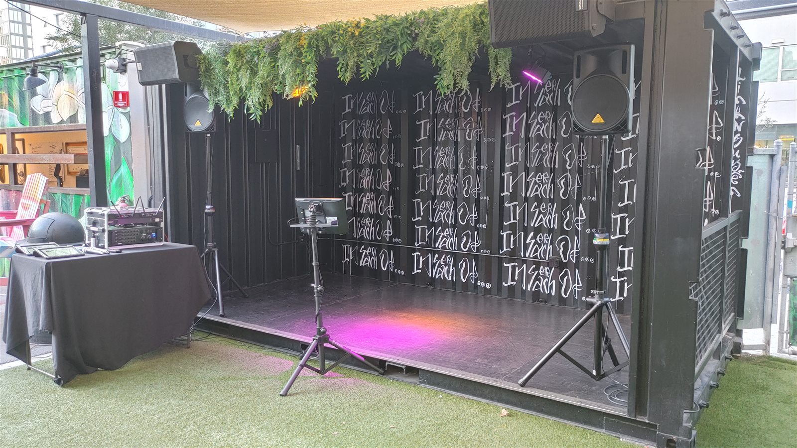 Recent San Diego karaoke rental setup 8